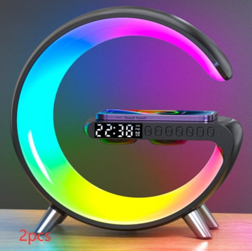 Smart LED Atmosphere Lamp – Wireless Charger & Bluetooth Speaker