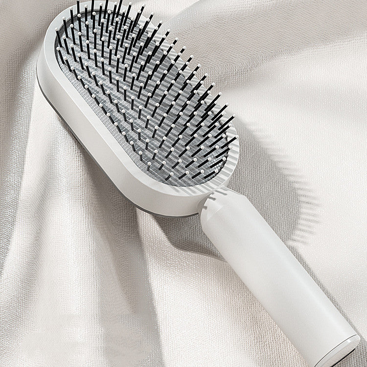 Self-Cleaning Detangling Hair Brush – Scalp Massage & Anti-Static