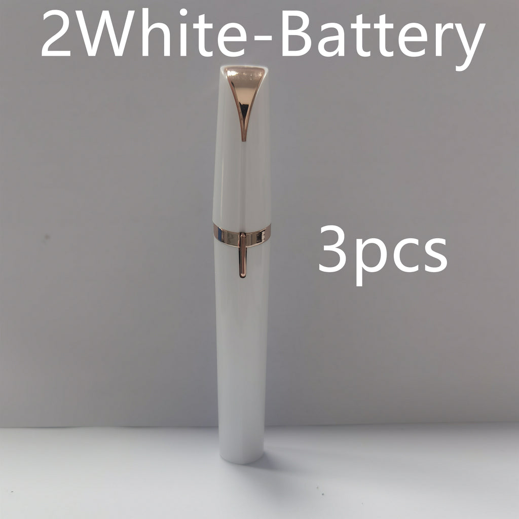 Electric Eyebrow Trimmer – Painless Hair Remover with LED Light