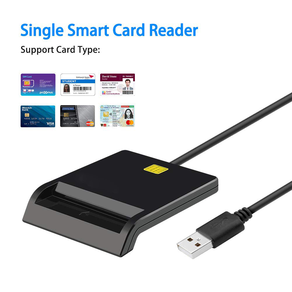 USB Smart Card Reader – Universal IC, SIM & Bank Card Reader