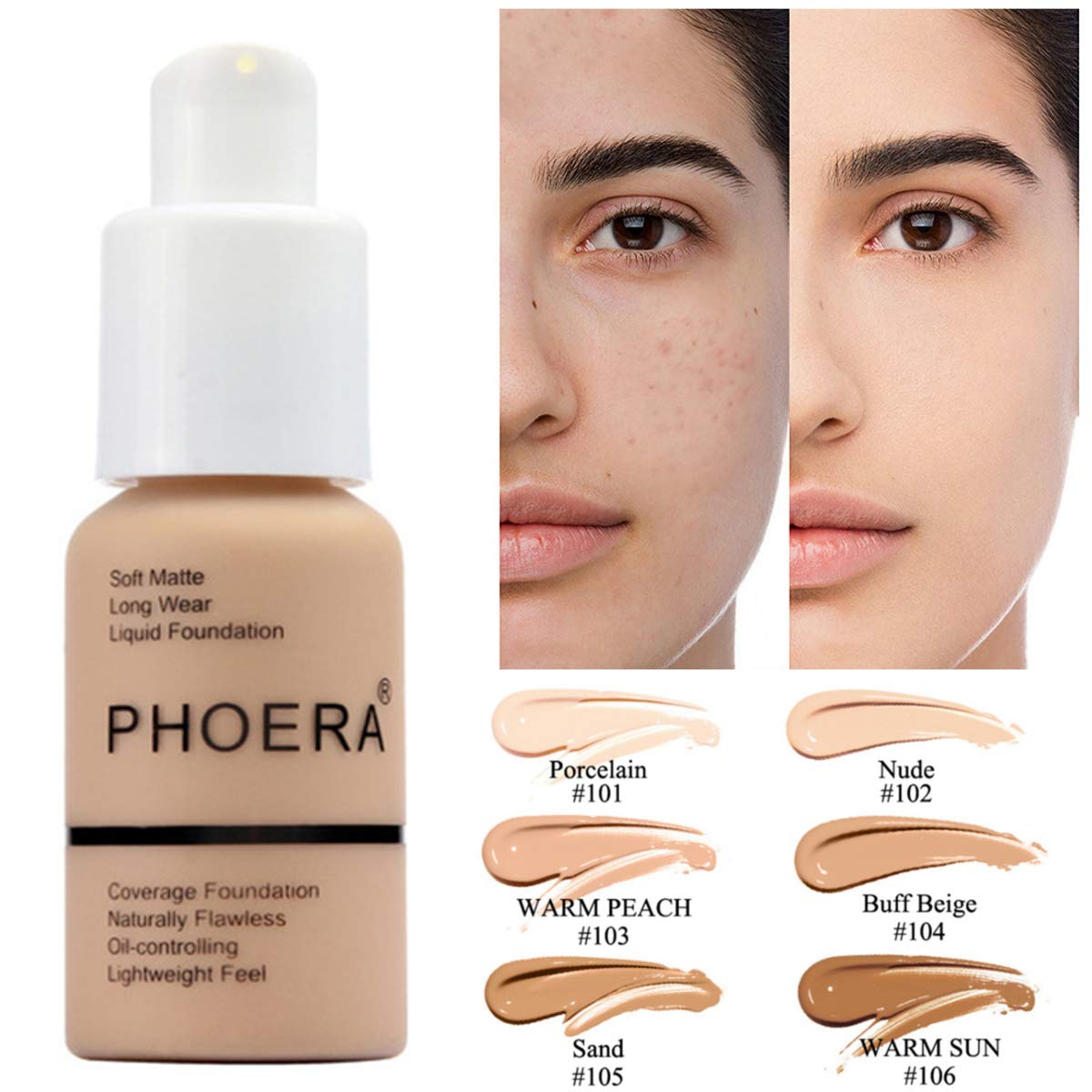 Matte Concealer Foundation – Oil Control & Full Coverage
