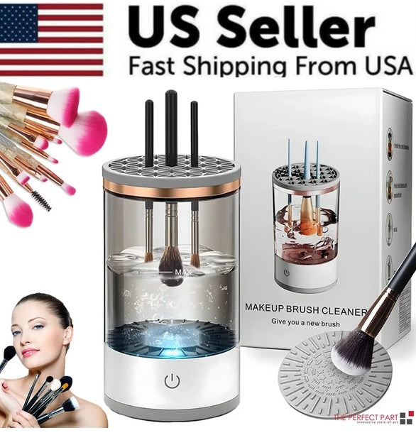 Electric Makeup Brush Cleaner – Automatic Spin Wash & Dry in Seconds
