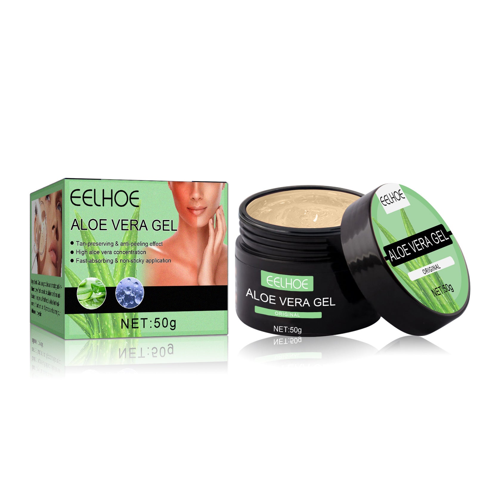 Body Tanning & Moisturizing Cream – Aloe Gel & Sun Repair Collection