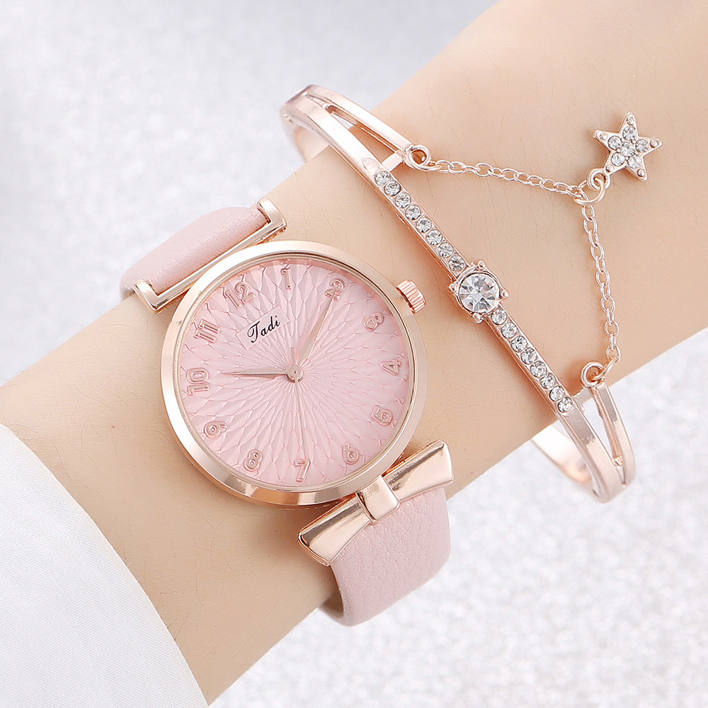 Star Love Watch & Bracelet Set — Women's Fashion
