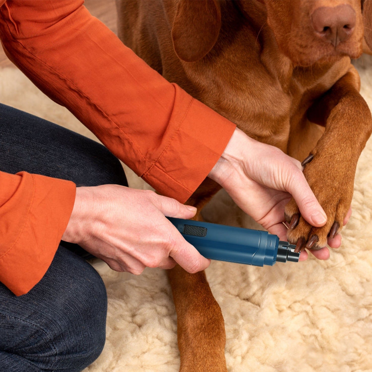Pet Nail Grinder – Quiet USB Rechargeable Trimmer for Dogs & Cats