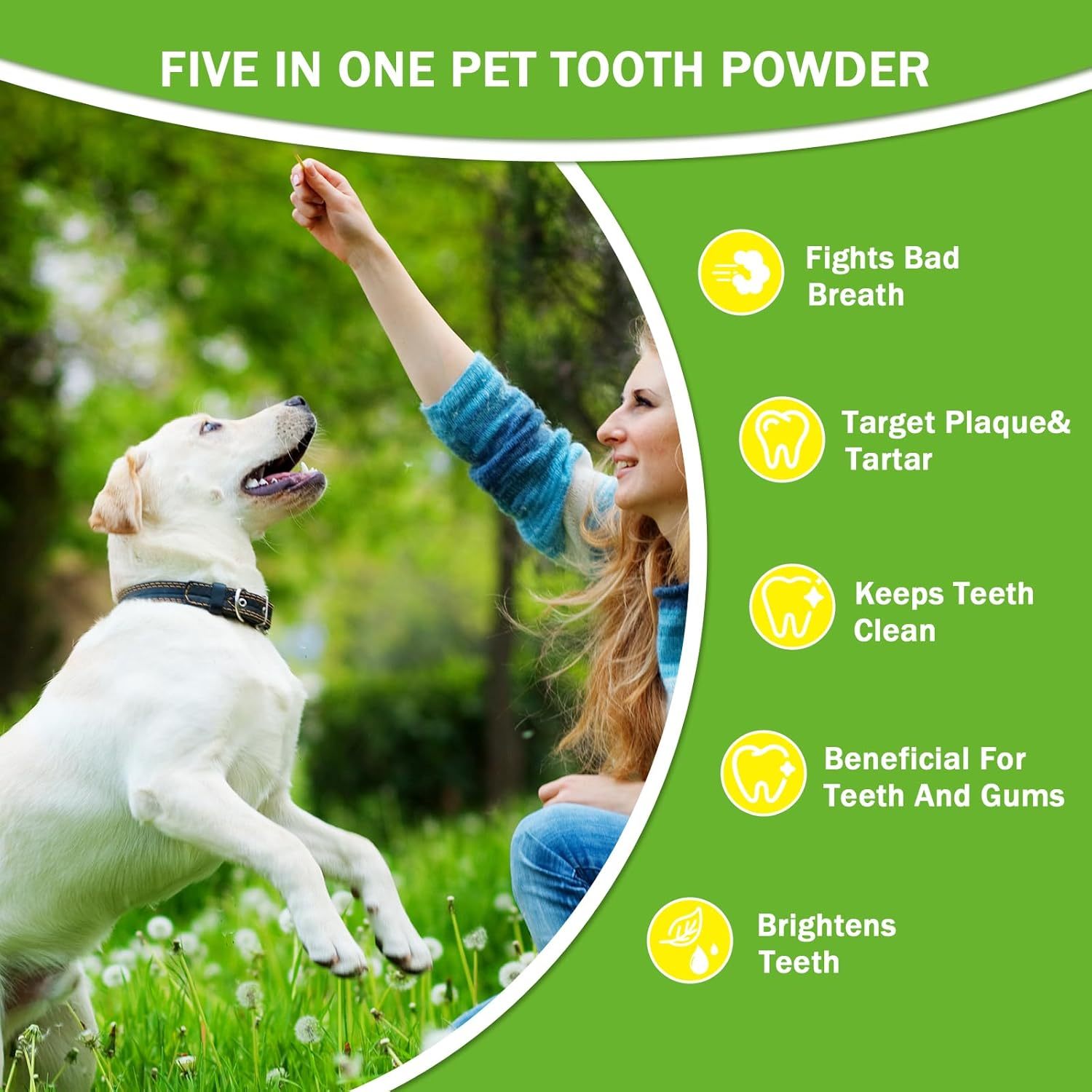 Pet Dental Powder – Fresh Breath, Healthy Gums & Stronger Teeth