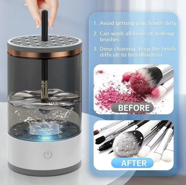 Electric Makeup Brush Cleaner – Automatic Spin Wash & Dry in Seconds