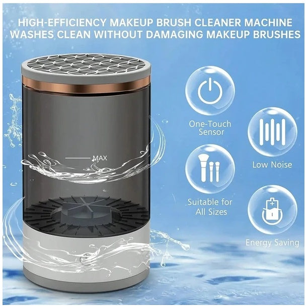 Electric Makeup Brush Cleaner – Automatic Spin Wash & Dry in Seconds