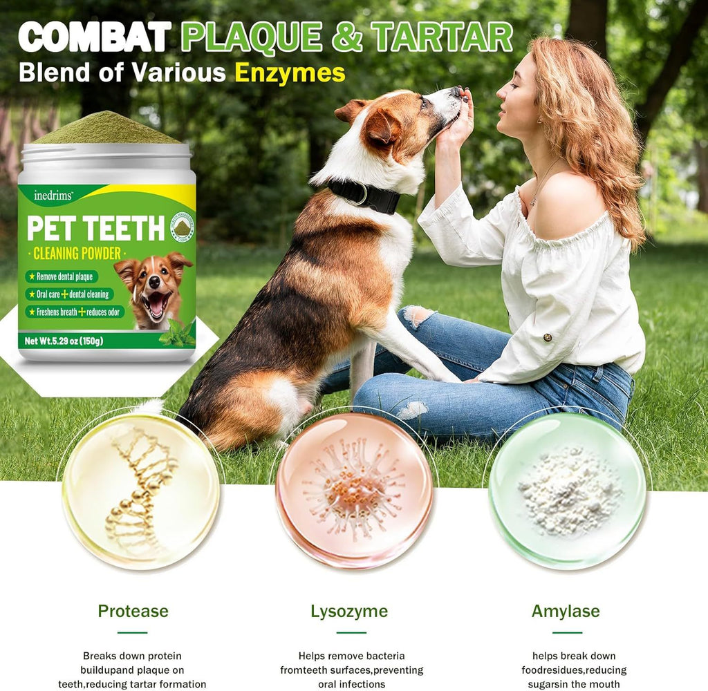 Pet Dental Powder – Fresh Breath, Healthy Gums & Stronger Teeth