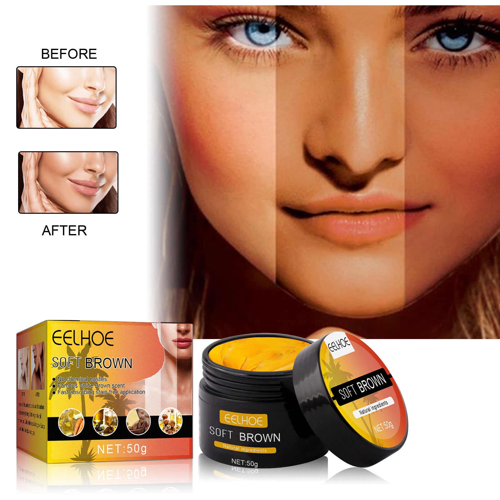 Body Tanning & Moisturizing Cream – Aloe Gel & Sun Repair Collection