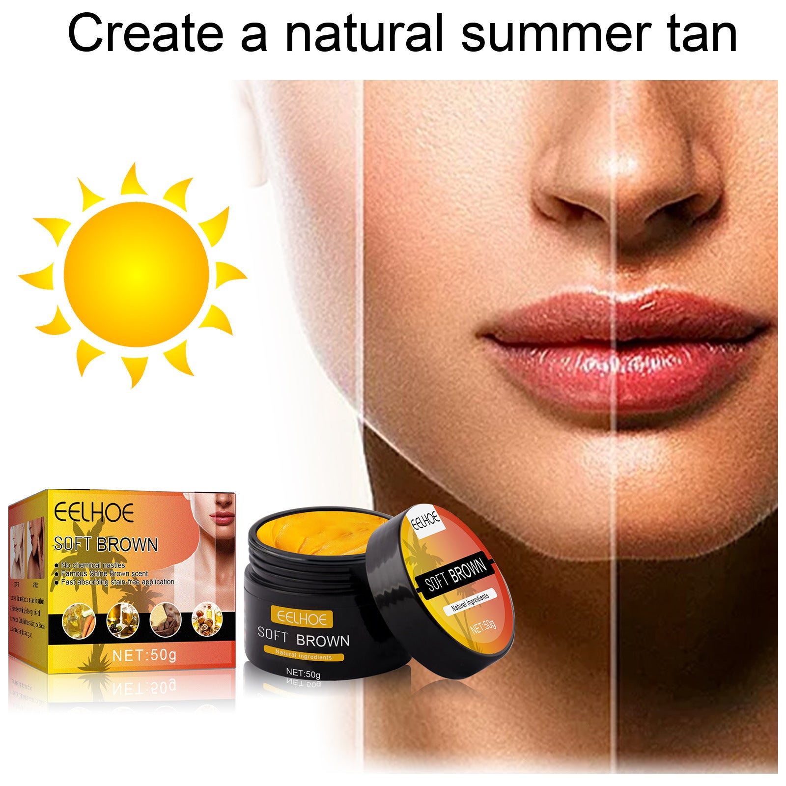 Body Tanning & Moisturizing Cream – Aloe Gel & Sun Repair Collection
