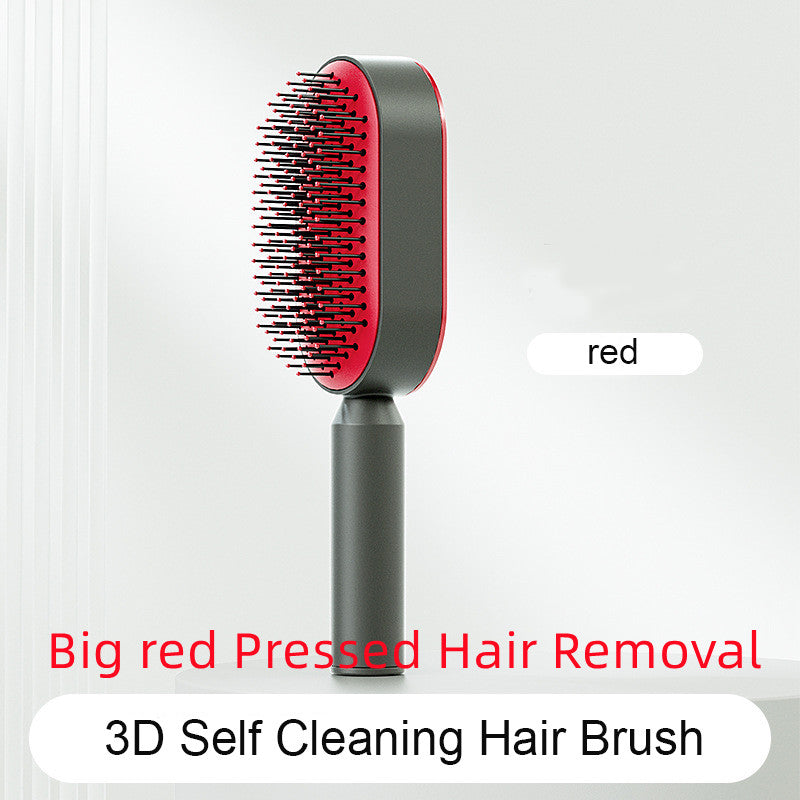 Self-Cleaning Detangling Hair Brush – Scalp Massage & Anti-Static