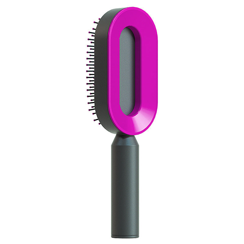 Self-Cleaning Detangling Hair Brush – Scalp Massage & Anti-Static