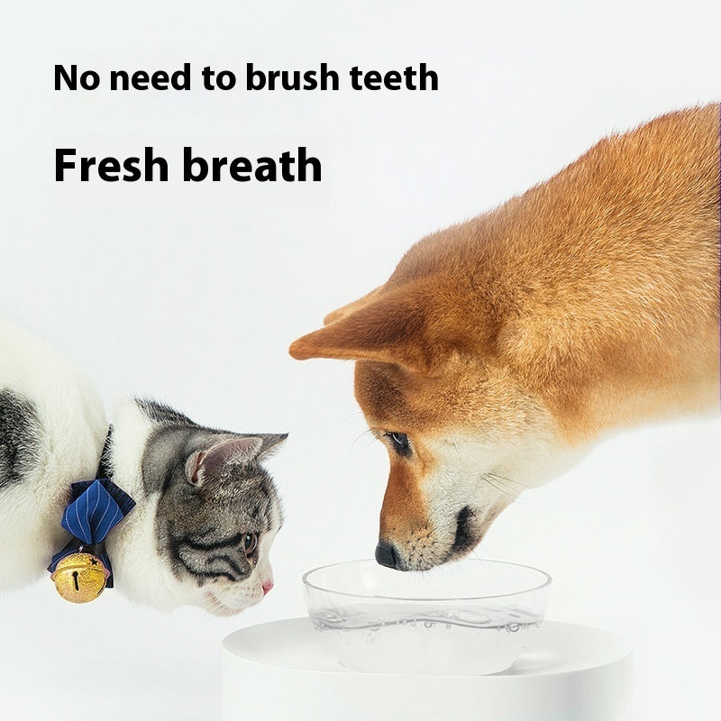 Pet Mouthwash Water Additive – Mint Dental Formula for Dogs & Cats