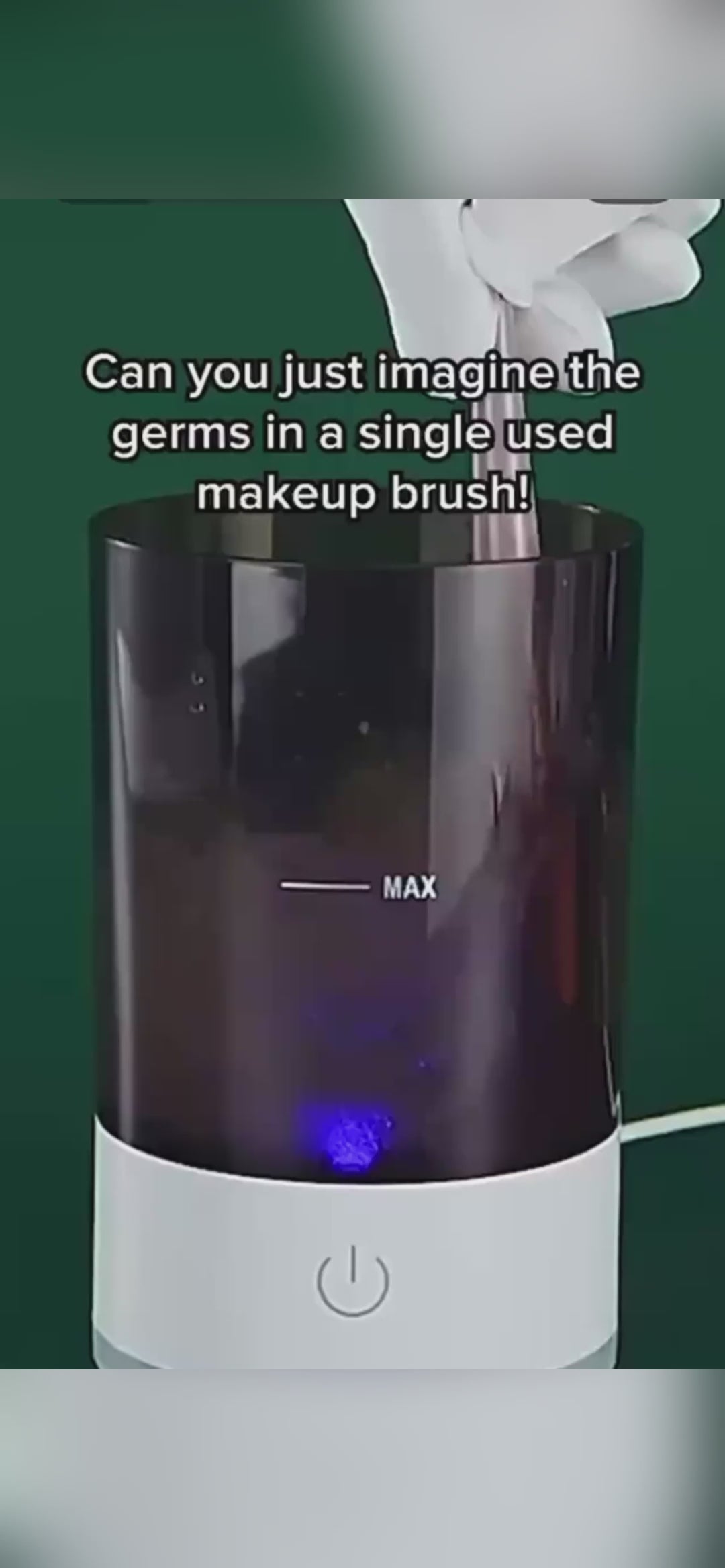 Electric Makeup Brush Cleaner – Automatic Spin Wash & Dry in Seconds